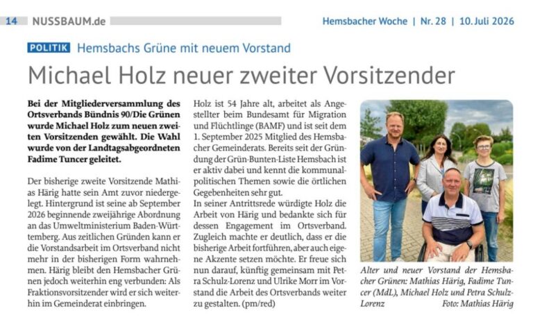 Neuigkeiten aus dem Kreis und dem Landtag